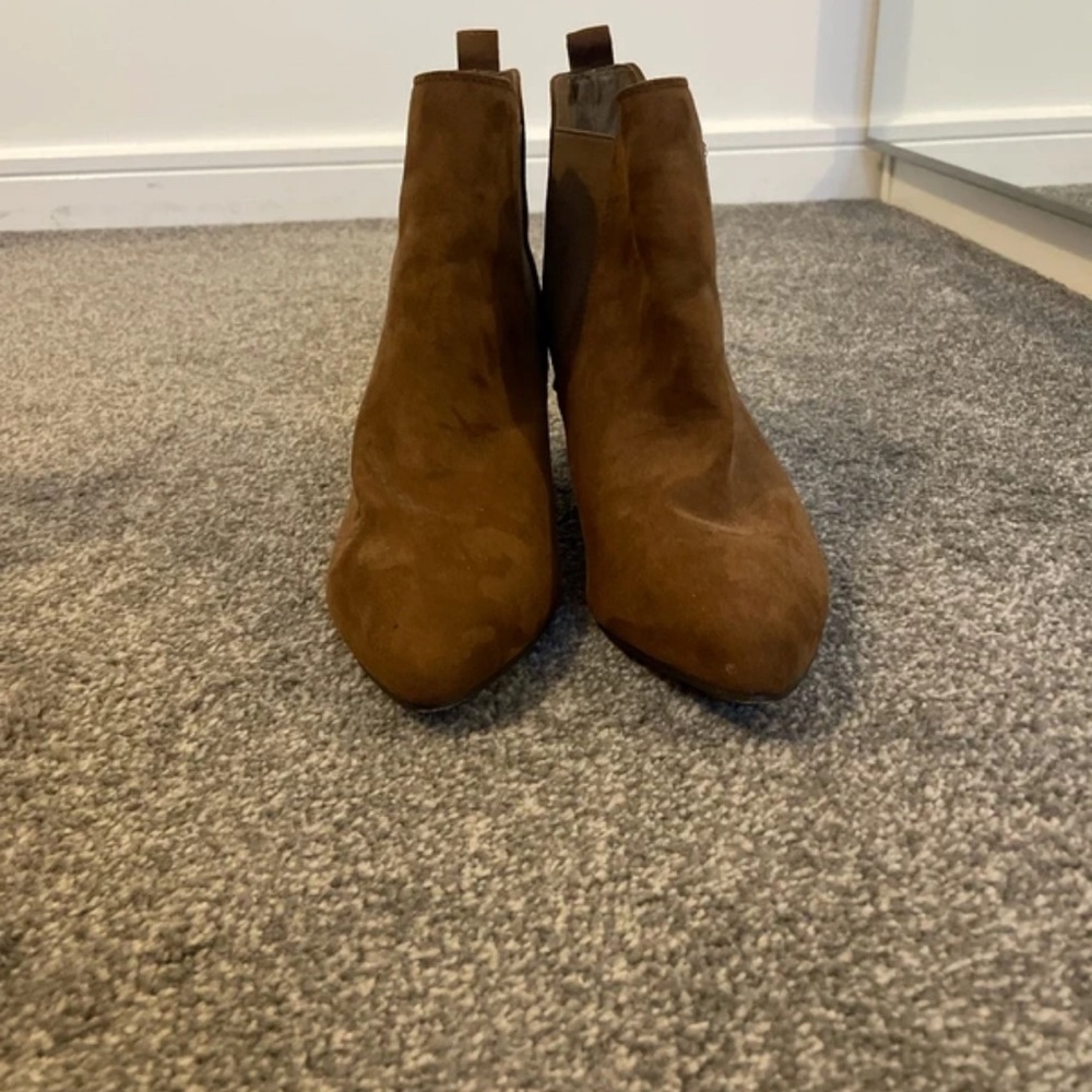 Next Suede Brown Ankle Boots